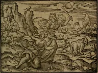 Picture 217 of 375 from Ori Apollinis Niliaci, De sacris Aegyptiorum notis, Aegyptiacè expressis : libri duo, iconibus illustrati, & aucti : nunc primùm in latinum ac gallicum sermonem conversi (1574), leaf 272