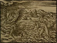 Picture 220 of 375 from Ori Apollinis Niliaci, De sacris Aegyptiorum notis, Aegyptiacè expressis : libri duo, iconibus illustrati, & aucti : nunc primùm in latinum ac gallicum sermonem conversi (1574), leaf 276