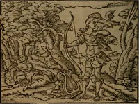Picture 221 of 375 from Ori Apollinis Niliaci, De sacris Aegyptiorum notis, Aegyptiacè expressis : libri duo, iconibus illustrati, & aucti : nunc primùm in latinum ac gallicum sermonem conversi (1574), leaf 277
