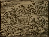 Picture 227 of 375 from Ori Apollinis Niliaci, De sacris Aegyptiorum notis, Aegyptiacè expressis : libri duo, iconibus illustrati, & aucti : nunc primùm in latinum ac gallicum sermonem conversi (1574), leaf 283
