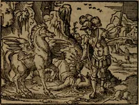 Picture 241 of 375 from Ori Apollinis Niliaci, De sacris Aegyptiorum notis, Aegyptiacè expressis : libri duo, iconibus illustrati, & aucti : nunc primùm in latinum ac gallicum sermonem conversi (1574), leaf 315