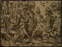 Picture 243 of 375 from Ori Apollinis Niliaci, De sacris Aegyptiorum notis, Aegyptiacè expressis : libri duo, iconibus illustrati, & aucti : nunc primùm in latinum ac gallicum sermonem conversi (1574), leaf 319