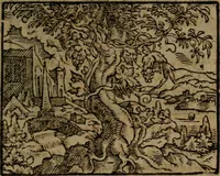 Picture 251 of 375 from Ori Apollinis Niliaci, De sacris Aegyptiorum notis, Aegyptiacè expressis : libri duo, iconibus illustrati, & aucti : nunc primùm in latinum ac gallicum sermonem conversi (1574), leaf 332