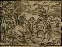 Picture 262 of 375 from Ori Apollinis Niliaci, De sacris Aegyptiorum notis, Aegyptiacè expressis : libri duo, iconibus illustrati, & aucti : nunc primùm in latinum ac gallicum sermonem conversi (1574), leaf 348