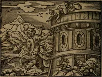 An illustration from Ori Apollinis Niliaci, De sacris Aegyptiorum notis, Aegyptiacè expressis : libri duo, iconibus illustrati, & aucti : nunc primùm in latinum ac gallicum sermonem conversi (1574)