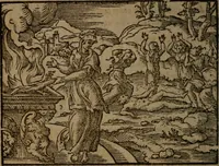 Picture 285 of 375 from Ori Apollinis Niliaci, De sacris Aegyptiorum notis, Aegyptiacè expressis : libri duo, iconibus illustrati, & aucti : nunc primùm in latinum ac gallicum sermonem conversi (1574), leaf 383