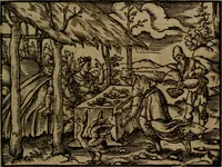 An illustration from Ori Apollinis Niliaci, De sacris Aegyptiorum notis, Aegyptiacè expressis : libri duo, iconibus illustrati, & aucti : nunc primùm in latinum ac gallicum sermonem conversi (1574)