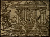 Picture 289 of 375 from Ori Apollinis Niliaci, De sacris Aegyptiorum notis, Aegyptiacè expressis : libri duo, iconibus illustrati, & aucti : nunc primùm in latinum ac gallicum sermonem conversi (1574), leaf 387