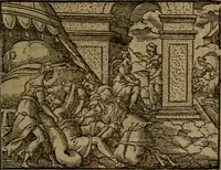 Picture 293 of 375 from Ori Apollinis Niliaci, De sacris Aegyptiorum notis, Aegyptiacè expressis : libri duo, iconibus illustrati, & aucti : nunc primùm in latinum ac gallicum sermonem conversi (1574), leaf 392
