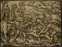 Picture 295 of 375 from Ori Apollinis Niliaci, De sacris Aegyptiorum notis, Aegyptiacè expressis : libri duo, iconibus illustrati, & aucti : nunc primùm in latinum ac gallicum sermonem conversi (1574), leaf 394