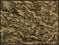 Picture 304 of 375 from Ori Apollinis Niliaci, De sacris Aegyptiorum notis, Aegyptiacè expressis : libri duo, iconibus illustrati, & aucti : nunc primùm in latinum ac gallicum sermonem conversi (1574), leaf 412