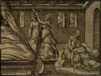 Picture 306 of 375 from Ori Apollinis Niliaci, De sacris Aegyptiorum notis, Aegyptiacè expressis : libri duo, iconibus illustrati, & aucti : nunc primùm in latinum ac gallicum sermonem conversi (1574), leaf 417