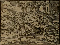 An illustration from Ori Apollinis Niliaci, De sacris Aegyptiorum notis, Aegyptiacè expressis : libri duo, iconibus illustrati, & aucti : nunc primùm in latinum ac gallicum sermonem conversi (1574)