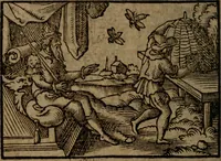 An illustration from Ori Apollinis Niliaci, De sacris Aegyptiorum notis, Aegyptiacè expressis : libri duo, iconibus illustrati, & aucti : nunc primùm in latinum ac gallicum sermonem conversi (1574)