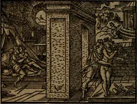Picture 324 of 375 from Ori Apollinis Niliaci, De sacris Aegyptiorum notis, Aegyptiacè expressis : libri duo, iconibus illustrati, & aucti : nunc primùm in latinum ac gallicum sermonem conversi (1574), leaf 447
