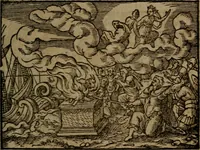 An illustration from Ori Apollinis Niliaci, De sacris Aegyptiorum notis, Aegyptiacè expressis : libri duo, iconibus illustrati, & aucti : nunc primùm in latinum ac gallicum sermonem conversi (1574)