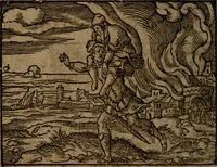 Picture 350 of 375 from Ori Apollinis Niliaci, De sacris Aegyptiorum notis, Aegyptiacè expressis : libri duo, iconibus illustrati, & aucti : nunc primùm in latinum ac gallicum sermonem conversi (1574), leaf 489