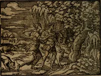 Picture 355 of 375 from Ori Apollinis Niliaci, De sacris Aegyptiorum notis, Aegyptiacè expressis : libri duo, iconibus illustrati, & aucti : nunc primùm in latinum ac gallicum sermonem conversi (1574), leaf 497