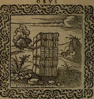 Picture 31 of 375 from Ori Apollinis Niliaci, De sacris Aegyptiorum notis, Aegyptiacè expressis : libri duo, iconibus illustrati, & aucti : nunc primùm in latinum ac gallicum sermonem conversi (1574), leaf 57