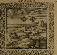 Picture 67 of 375 from Ori Apollinis Niliaci, De sacris Aegyptiorum notis, Aegyptiacè expressis : libri duo, iconibus illustrati, & aucti : nunc primùm in latinum ac gallicum sermonem conversi (1574), leaf 98