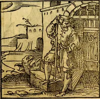 An illustration from Ori Apollonis Niliaci, de sacris notis & sculpturis libri duo, vbi ad fidem vetudti codicis manu scripti restituta sunt loca permulta, corrupta ante ac deplorata (1551)