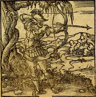 An illustration from Ori Apollonis Niliaci, de sacris notis & sculpturis libri duo, vbi ad fidem vetudti codicis manu scripti restituta sunt loca permulta, corrupta ante ac deplorata (1551)