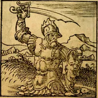 An illustration from Ori Apollonis Niliaci, de sacris notis & sculpturis libri duo, vbi ad fidem vetudti codicis manu scripti restituta sunt loca permulta, corrupta ante ac deplorata (1551)