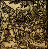 An illustration from Ori Apollonis Niliaci, de sacris notis & sculpturis libri duo, vbi ad fidem vetudti codicis manu scripti restituta sunt loca permulta, corrupta ante ac deplorata (1551)