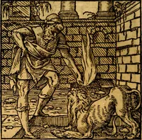 An illustration from Ori Apollonis Niliaci, de sacris notis & sculpturis libri duo, vbi ad fidem vetudti codicis manu scripti restituta sunt loca permulta, corrupta ante ac deplorata (1551)