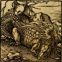 An illustration from Ori Apollonis Niliaci, de sacris notis & sculpturis libri duo, vbi ad fidem vetudti codicis manu scripti restituta sunt loca permulta, corrupta ante ac deplorata (1551)