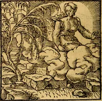 An illustration from Ori Apollonis Niliaci, de sacris notis & sculpturis libri duo, vbi ad fidem vetudti codicis manu scripti restituta sunt loca permulta, corrupta ante ac deplorata (1551)