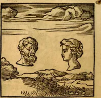 An illustration from Ori Apollonis Niliaci, de sacris notis & sculpturis libri duo, vbi ad fidem vetudti codicis manu scripti restituta sunt loca permulta, corrupta ante ac deplorata (1551)