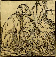 An illustration from Ori Apollonis Niliaci, de sacris notis & sculpturis libri duo, vbi ad fidem vetudti codicis manu scripti restituta sunt loca permulta, corrupta ante ac deplorata (1551)