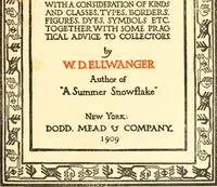 An illustration from The oriental rug; a monograph on eastern rugs and carpets, saddle-bags, mats & pillows, with a consideration of kinds and classes, types borders, figures, dyes, symbols, etc., together with some practical advice to collectors (1909)