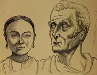 An illustration from An original and illustrated physiological and physiognomical chart (1873)