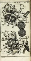 An illustration from Origine des ornemens des armoiries (1680)