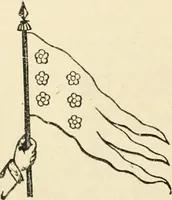 An illustration from Origin and history of the American flag and of the naval and yacht-club signals, seals and arms, and principal national songs of the United States, with a chronicle of the symbols, standards, banners, and flags of ancient and modern nations (1917)