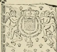 An illustration from Origin and history of the American flag and of the naval and yacht-club signals, seals and arms, and principal national songs of the United States, with a chronicle of the symbols, standards, banners, and flags of ancient and modern nations (1917)