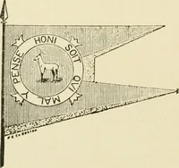 An illustration from Origin and history of the American flag and of the naval and yacht-club signals, seals and arms, and principal national songs of the United States, with a chronicle of the symbols, standards, banners, and flags of ancient and modern nations (1917)