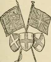 An illustration from Origin and history of the American flag and of the naval and yacht-club signals, seals and arms, and principal national songs of the United States, with a chronicle of the symbols, standards, banners, and flags of ancient and modern nations (1917)