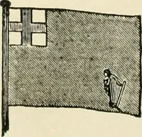 An illustration from Origin and history of the American flag and of the naval and yacht-club signals, seals and arms, and principal national songs of the United States, with a chronicle of the symbols, standards, banners, and flags of ancient and modern nations (1917)