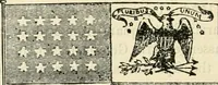 An illustration from Origin and history of the American flag and of the naval and yacht-club signals, seals and arms, and principal national songs of the United States, with a chronicle of the symbols, standards, banners, and flags of ancient and modern nations (1917)