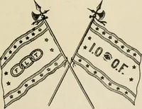 An illustration from Origin and history of the American flag and of the naval and yacht-club signals, seals and arms, and principal national songs of the United States, with a chronicle of the symbols, standards, banners, and flags of ancient and modern nations (1917)