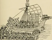 An illustration from Origin and history of the American flag and of the naval and yacht-club signals, seals and arms, and principal national songs of the United States, with a chronicle of the symbols, standards, banners, and flags of ancient and modern nations (1917)