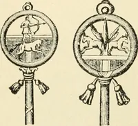 An illustration from Origin and history of the American flag and of the naval and yacht-club signals, seals and arms, and principal national songs of the United States, with a chronicle of the symbols, standards, banners, and flags of ancient and modern nations (1917)