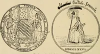 An illustration from Origin and history of the American flag and of the naval and yacht-club signals, seals and arms, and principal national songs of the United States, with a chronicle of the symbols, standards, banners, and flags of ancient and modern nations (1917)