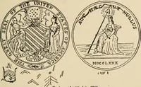 An illustration from Origin and history of the American flag and of the naval and yacht-club signals, seals and arms, and principal national songs of the United States, with a chronicle of the symbols, standards, banners, and flags of ancient and modern nations (1917)