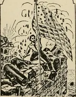 An illustration from Origin and history of the American flag and of the naval and yacht-club signals, seals and arms, and principal national songs of the United States, with a chronicle of the symbols, standards, banners, and flags of ancient and modern nations (1917)