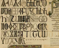 An illustration from The origin and progress of writing, as well hieroglyphic as elementary : illustrated by engravings taken from marbles, manuscripts and charters, ancient and modern : also some account of the origin and progress of printing (1803)