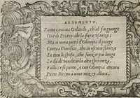 An illustration from Orlando furioso. / (1556)